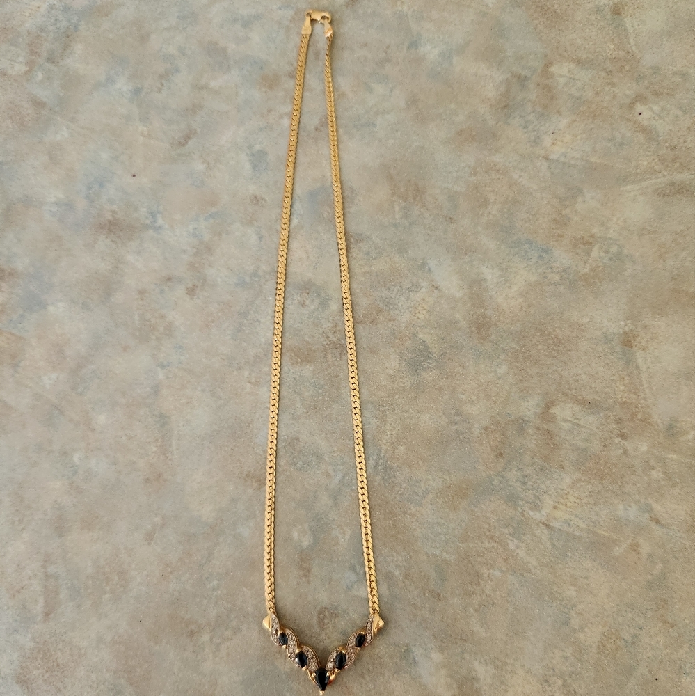 Sapphire and Diamond Necklace